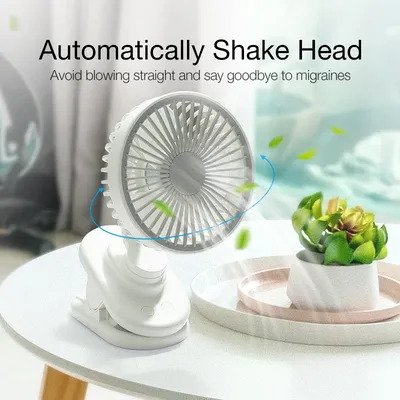 Cafele – ventilateur de Table Portable puissant à 3 vitesses silencieux pour bureau voyage