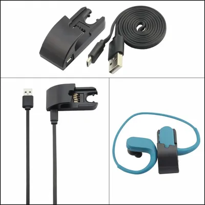 Chargeur USB pour SONY Walkman NW-WS413 NW-WS414 lecteur MP3 de Sport casque d'écoute