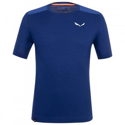 Salewa - Agner Alpine Merino T-Shirt - Merinoshirt Gr 46 blau