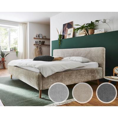meise.möbel »Mattis« Polsterbett Bouclé mit Bettkasten 180x200 cm / beige / mit Bettkasten Image