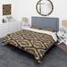 Designart 'Brown Python Pattern II' Cabin & Lodge Duvet Cover Set