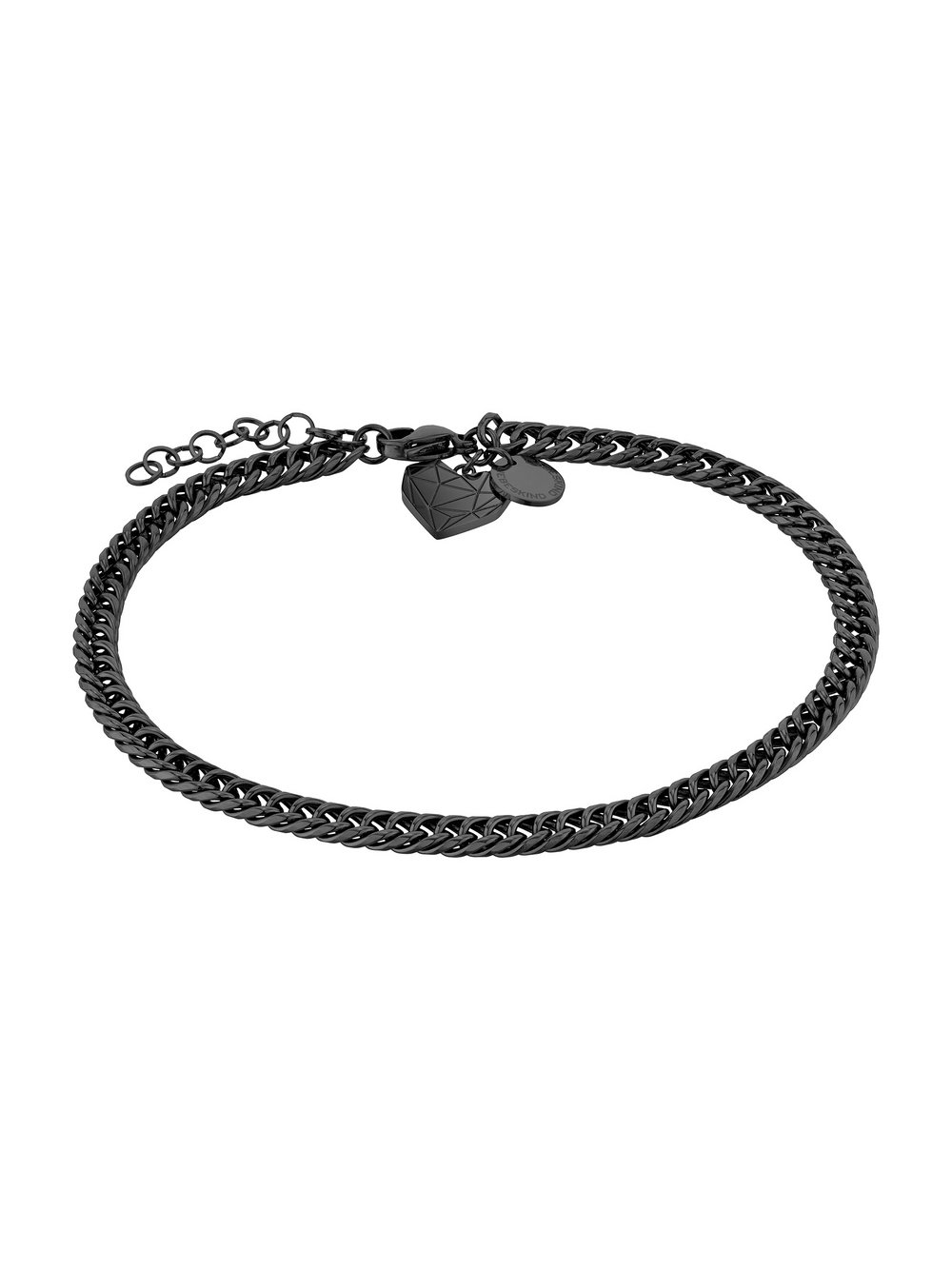 Liebeskind Berlin Fußkette Broken Heart Chunky Damen schwarz, ONE SIZE Image