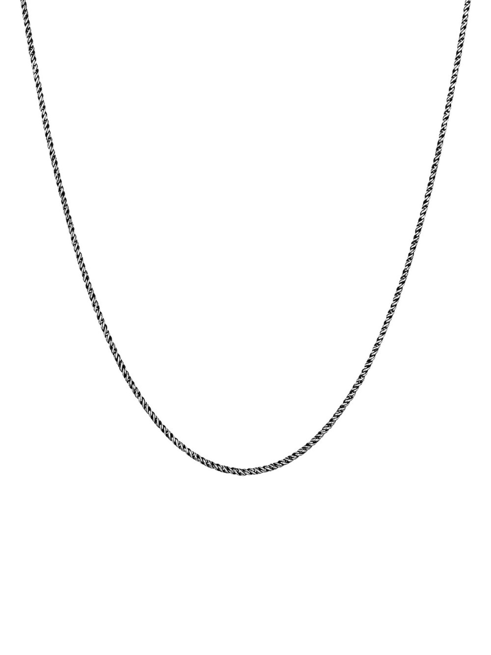KUZZOI Halskette Herren schwarz, 55