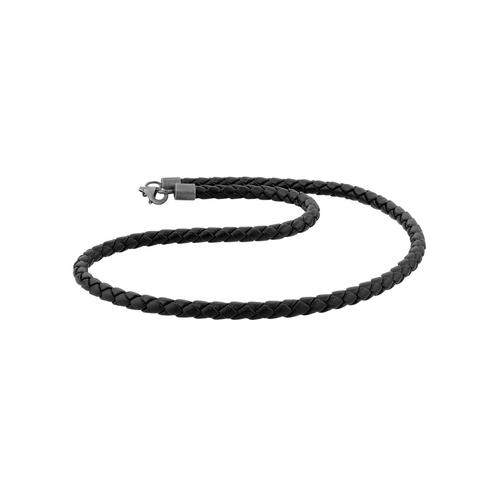 KUZZOI Halskette Herren schwarz, 55