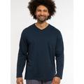 Ammann Schlafanzug Shirt Organic Cotton Herren marine, 5XL
