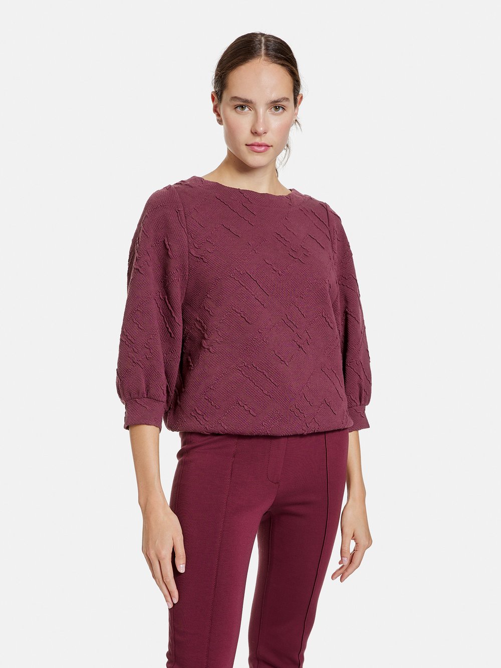 Taifun 3/4 Arm Shirt Damen himbeer, 36