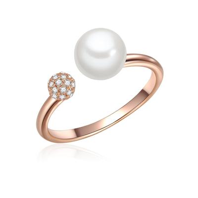 Valero Pearls Ring Damen roségold, 56