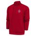 Men's Antigua Red Detroit Stars Big & Tall Generation Quarter-Zip Pullover Top