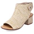 Sandalette RIEKER Gr. 42, beige (sand) Damen Schuhe Schaftsandale Sandalette Schaftsandaletten