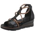 Sandalette MJUS "TAPASITA" Gr. 35, schwarz Damen Schuhe Schaftsandale Schaftsandaletten mit Fersenreißverschluss