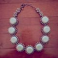 J. Crew Jewelry | J.Crew Womens Statement Necklace | Color: Cream/Green | Size: Os