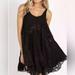 Free People Tops | Free People Lace Slip Dress Tunic | Color: Black/White | Size: M