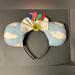 Disney Accessories | Custom Up Disney Ears | Color: Blue/White | Size: Os