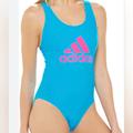 Adidas Swim | Ladies Adidas One Piece Swimsuit | Color: Blue/Pink | Size: L