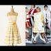 Anthropologie Dresses | Anthropologie Moulinette Soeurs Marigold Yellow Ribbon Striped A-Line Dress - | Color: Gold/White | Size: 0