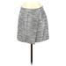 J.Crew Formal Skirt: Blue Tweed Bottoms - Women's Size 4