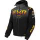 FXR Helium X 2-in-1 2023 Snowmobile Jacket, black-grey-orange, Size M