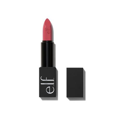 e.l.f. Cosmetics O FACE Satin Lipstick In Pleased - Vegan and Cruelty-Free Makeup