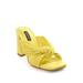 Boston Proper - Yellow - Knotted Block Heel Sandal - 6.0