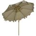 Outsunny 9 Patio Umbrella with Tilt and Crank Outdoor Umbrella Brown