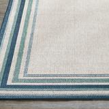 Bay Head Border Outdoor Rug - Spice, 4 X 5'6"/Spice - Grandin Road