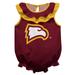 Girls Infant Garnet Winthrop Eagles Sleeveless Ruffle Bodysuit