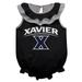 Girls Infant Black Xavier Musketeers Sleeveless Ruffle Bodysuit