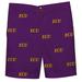Youth Purple ECU Pirates Team Logo Structured Shorts