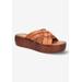 Wide Width Women's Ned-Italy Sandals by Bella Vita in Whiskey Leather (Size 7 1/2 W)