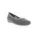 Wide Width Women's Yen Flat by Propet in Grey (Size 9 1/2 W)