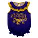 Girls Infant Purple San Francisco State Gators Sleeveless Ruffle Bodysuit