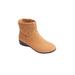 Plus Size Women's The Zenni Bootie by Comfortview in Camel (Size 12 WW)