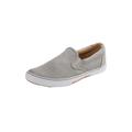 Extra Wide Width Men's Canvas Slip-On Shoes by KingSize in Grey (Size 11 EW) Loafers Shoes