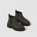 Zara Shoes | Brand New Zara Gored Leather Ankle Chelsea Boots Ref 2108/030 Size 35 Us 3.5 Kid | Color: Red | Size: 2b