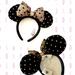 Disney Accessories | Nwt Sequin Mickey Mouse Ears From Disney Park | Color: Black/Gold | Size: Os