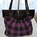 American Eagle Outfitters Bags | American Eagle Purple And Black Checkered Gingham Tote. | Color: Black/Purple | Size: Os