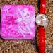 Disney Jewelry | Disney Sequined Minnie Mouse Watch | Color: Red/Silver | Size: Os