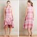 Anthropologie Dresses | Anthropologie Maeve Pink Blue Plaid Drop Waist Sun Dress Small | Color: Pink | Size: S