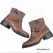 Coach Shoes | Coach Gates Leather Studded Calf Boots Brown Buckle Size 8.5 | Color: Brown/Silver | Size: 8.5