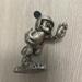 Disney Art | Disney Hudson Mickey Mouse 28 Football 5998 Fine Pewter Figure | Color: Red/Silver | Size: 2” X 2”