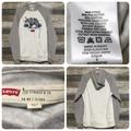 Levi's Shirts | Levi’s Bear Hoodie Sweatshirt Men’s S Gray Color Block Fleece Pullover. | Color: Gray | Size: S