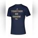 Adidas Shirts | Adidas Georgia Tech Creator Ss Shirt Slogan Tee | Color: Blue/Gold | Size: M