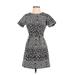H&M Casual Dress - Mini: Tan Print Dresses - Women's Size 2