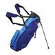 Wilson Staff Golftasche, EXO Lite Stand Bag, Trage-/Trolleytasche, 4 Fächer für diverse Eisen, Dunkelblau/Hellblau