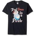 Disney Herren Peter Pan Tinkerbell Trust Smee I'm A Pirate Graphic T-shirt, Schwarz, 3XL