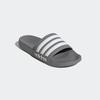Badesandale ADIDAS SPORTSWEAR "SHOWER ADILETTE", Gr. 48,5, grau (grau three, cloud weiß, grau three), Synthetik, sportlich, Schuhe