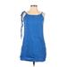 Old Navy Casual Dress - Shift: Blue Print Dresses - Women's Size Small