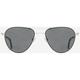 AO Sebring Sunglasses - Women's Black Silver Frame True Color Gray AOLite Nylon Lenses Polarized 55-19-140 SEB155STTOGYN-P