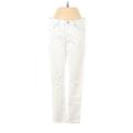 Gap Outlet Jeans - Mid/Reg Rise Straight Leg Denim: White Bottoms - Women's Size 2 - Light Wash