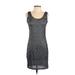 Cha Cha Vente Casual Dress - Sheath: Silver Marled Dresses - Women's Size Small